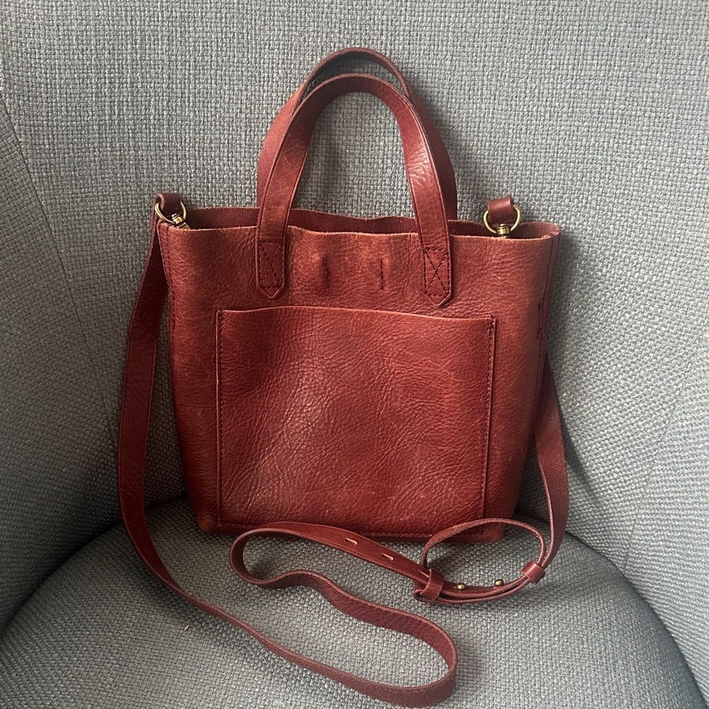 Madewell Brown Small Transport Leather Crossbody Bag
